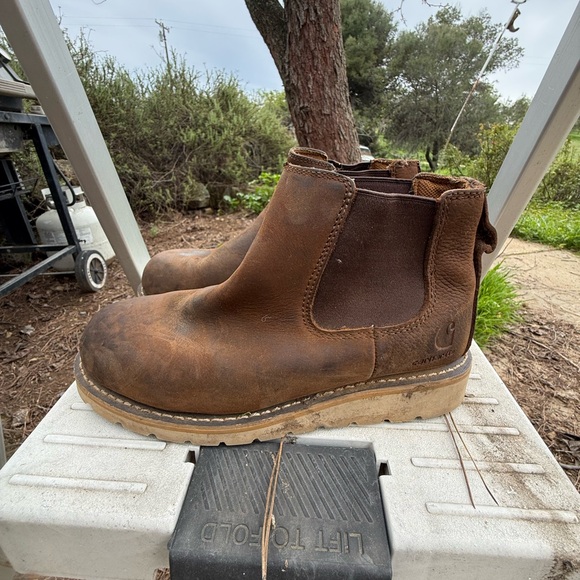 Women’s Wedge Sole Pull On Work Boots 6.5 - Picture 4 of 10